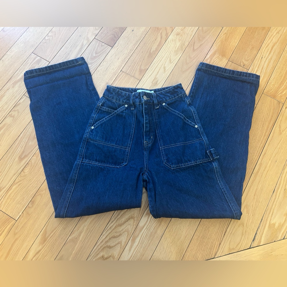 Twik Classic Dark Blue Wide Leg Carpenter Jeans